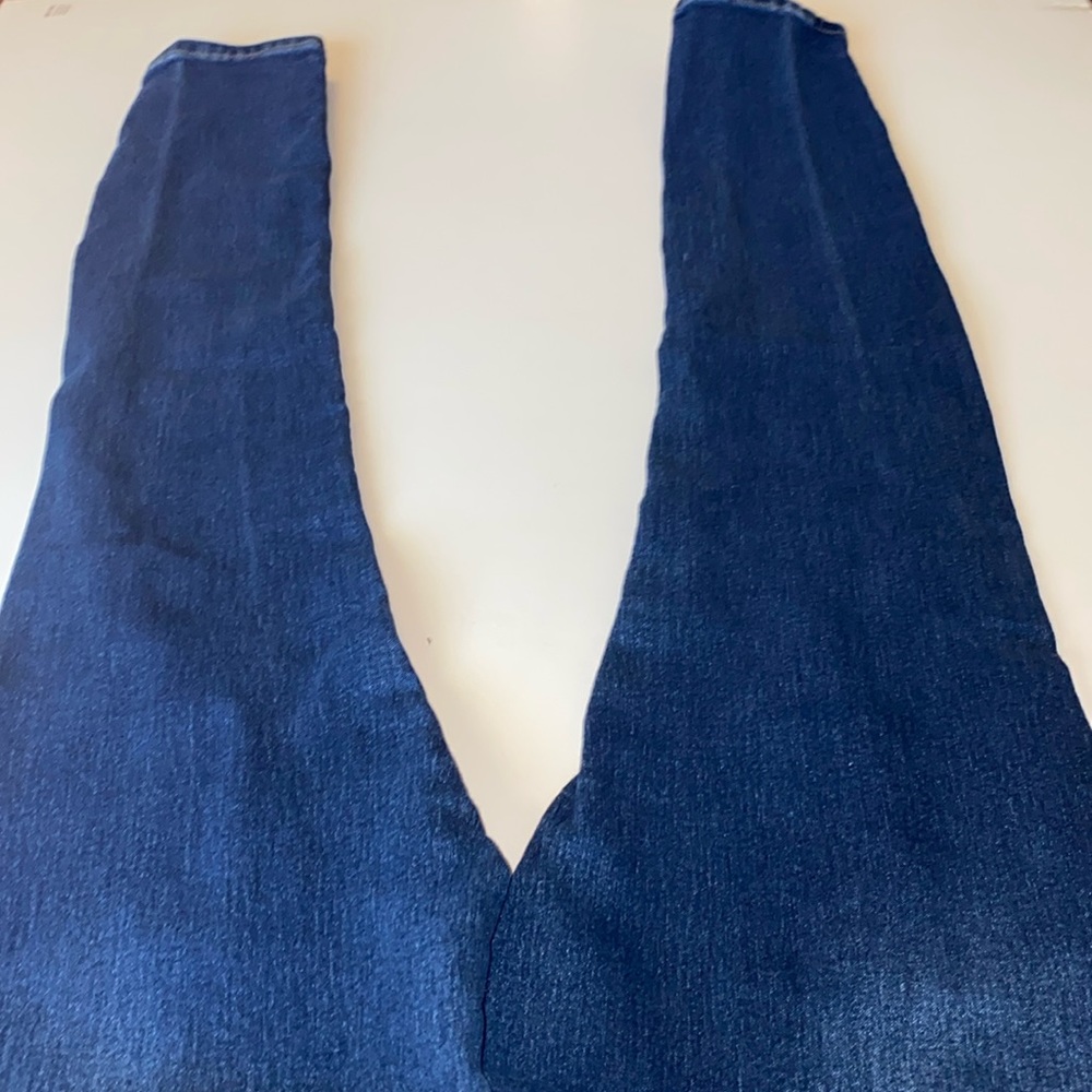 FASHIONNOVA Dark Blue Distressed Skinny Jeans - Picture 6 of 8